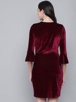 Quarter Bell Sleeves Party Dress