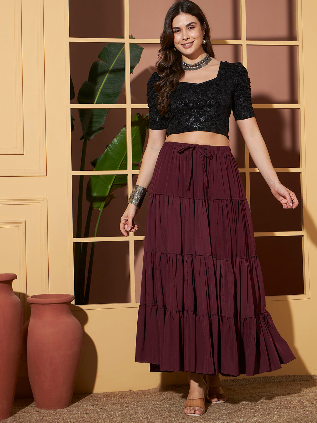 velvet shimmer blouse