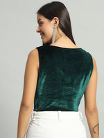 Sweetheart Neck Velvet Readymade Saree Blouse