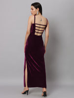 Women Sweetheart Neck Shoulder Straps Cut-Outs Sheath Maxi Dress