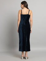 Velvet Sheath Midi Dress
