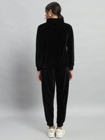 Velvet Tracksuit Set for Women with Hoodie and Handy Pockets