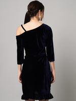 One Shoulder Straps Sheath Dress