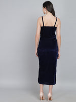 Velvet Sheath Midi Dress