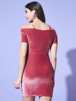 Off-Shoulder Mini Bodycon Party Dress