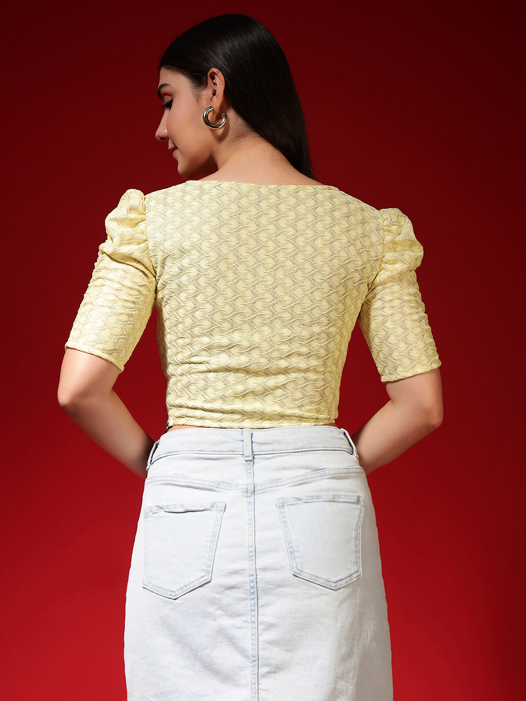 Self Design Jacquard Saree Blouse