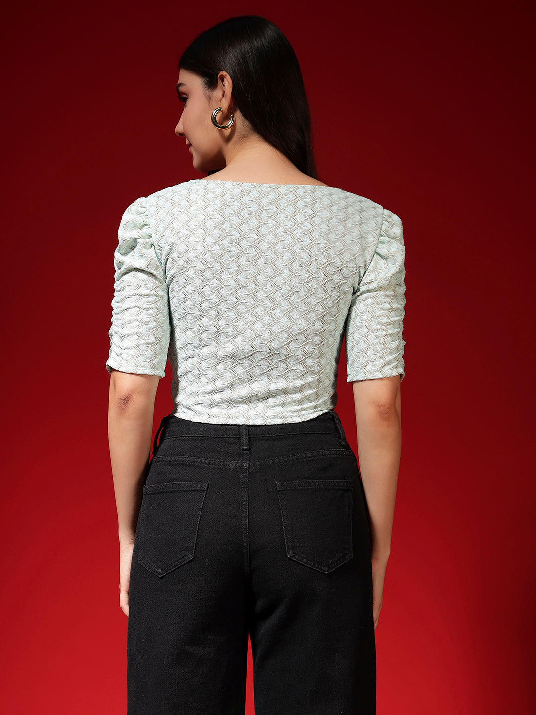 Self Design Jacquard Saree Blouse