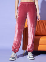 Velvet Tracksuit Set for Women with Hoodie and Handy Pockets