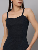 Women Lycra Sheen Bodycon Maxi Dress