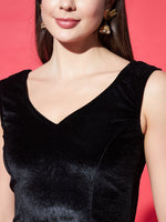 V-Neck Velvet Saree Blouse