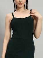 Women Lycra Sheen Bodycon Maxi Dress