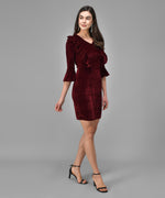 Quarter Bell Sleeves Party Dress