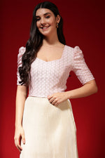 Self Design Jacquard Saree Blouse