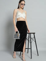 Women A-Line Midi Pencil Skirt