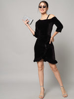 One Shoulder Straps Sheath Dress