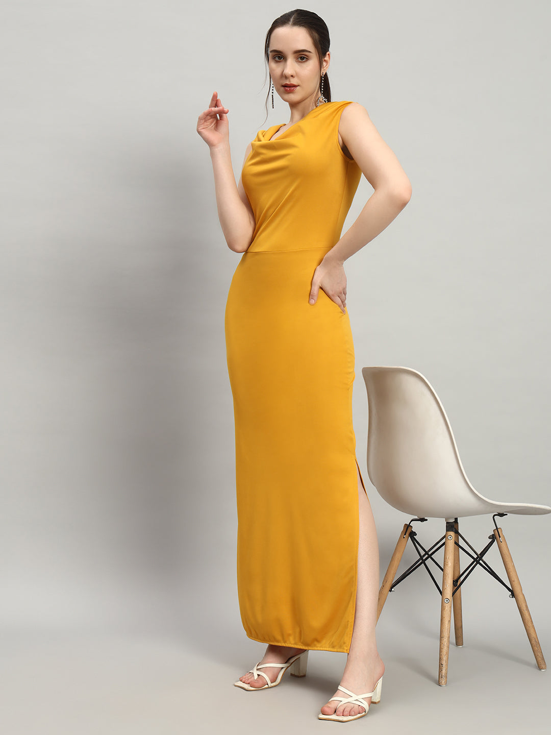 Cowl Neck Maxi Dress