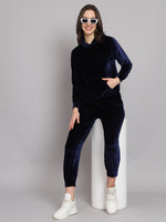 Tracksuit Set with Hoodie and Handy Pockets Navy Blue