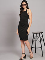 Lycra Black Dress for Women