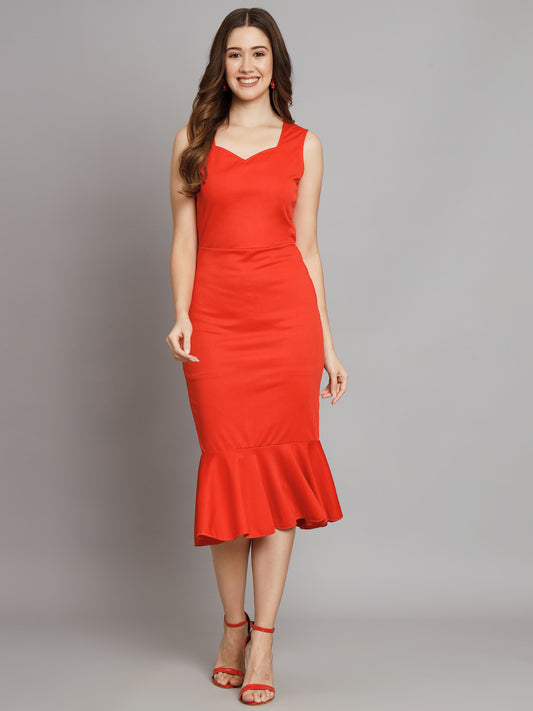 Lycra Red Dress