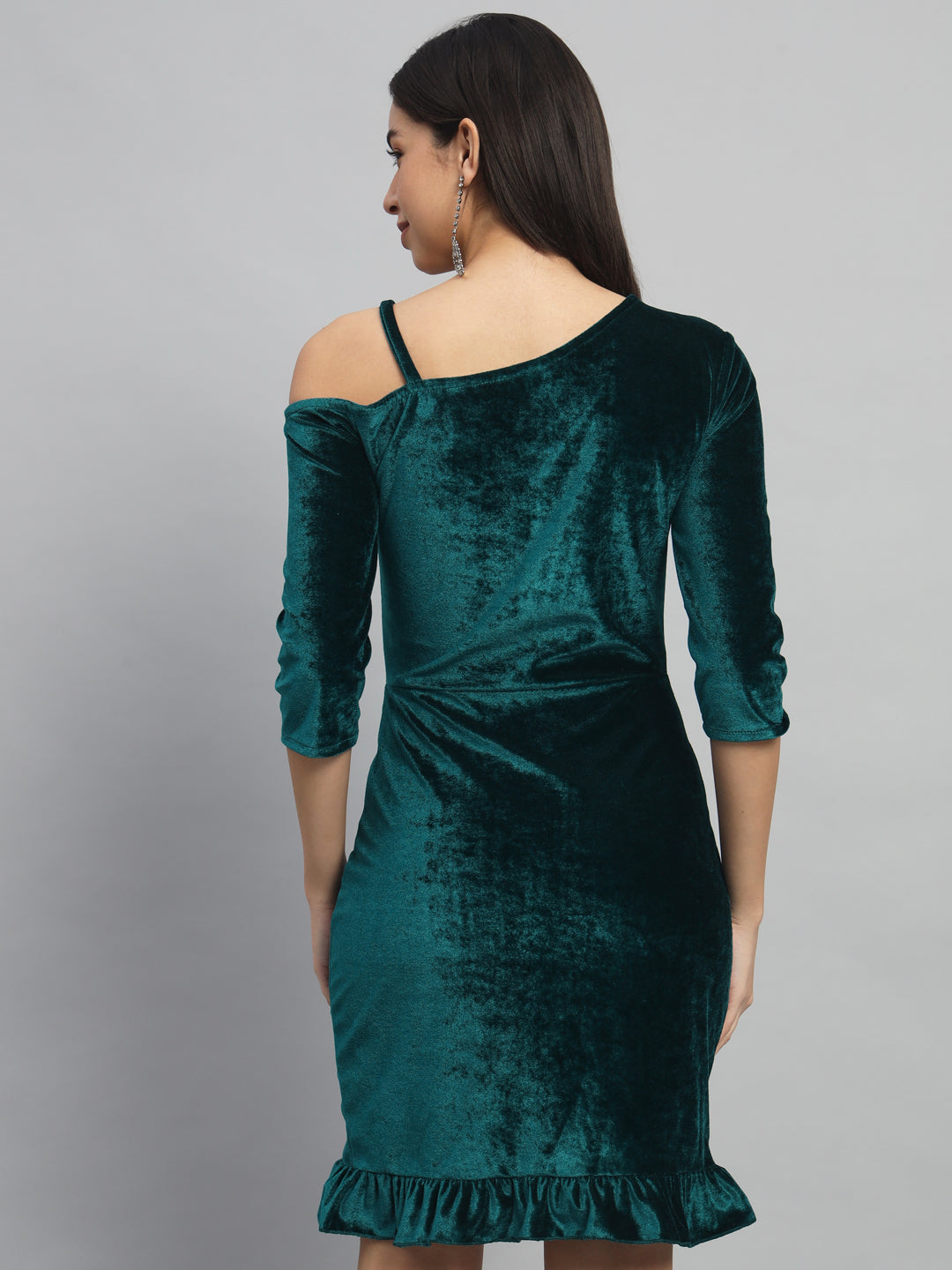 One Shoulder Straps Sheath Dress