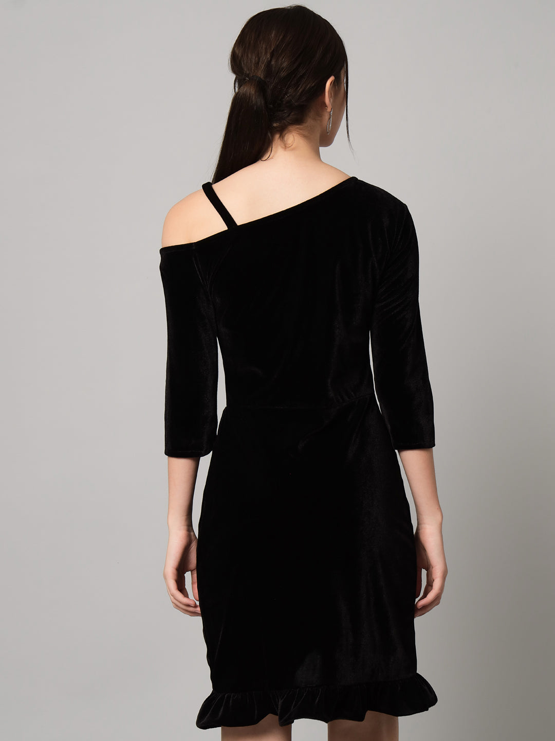 One Shoulder Straps Sheath Dress