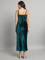 Velvet Sheath Midi Dress