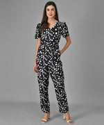 Crepe Geometric Print Jumpsuit for Women