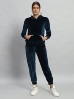 Tracksuit Set with Hoodie and Handy Pockets Navy Blue