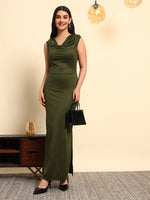 Cowl Neck Maxi Dress